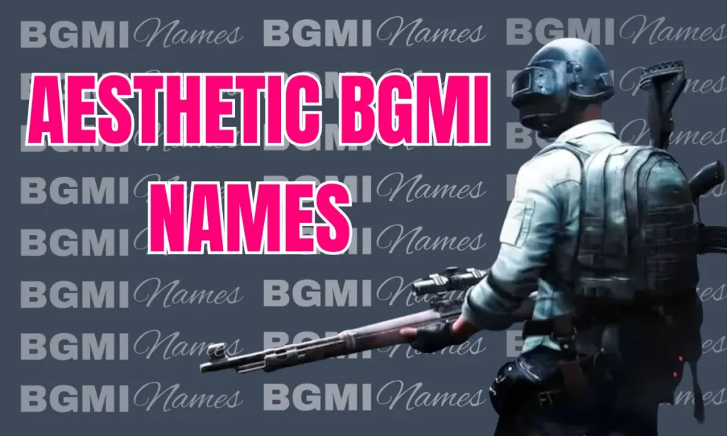 Aesthetic BGMI Names