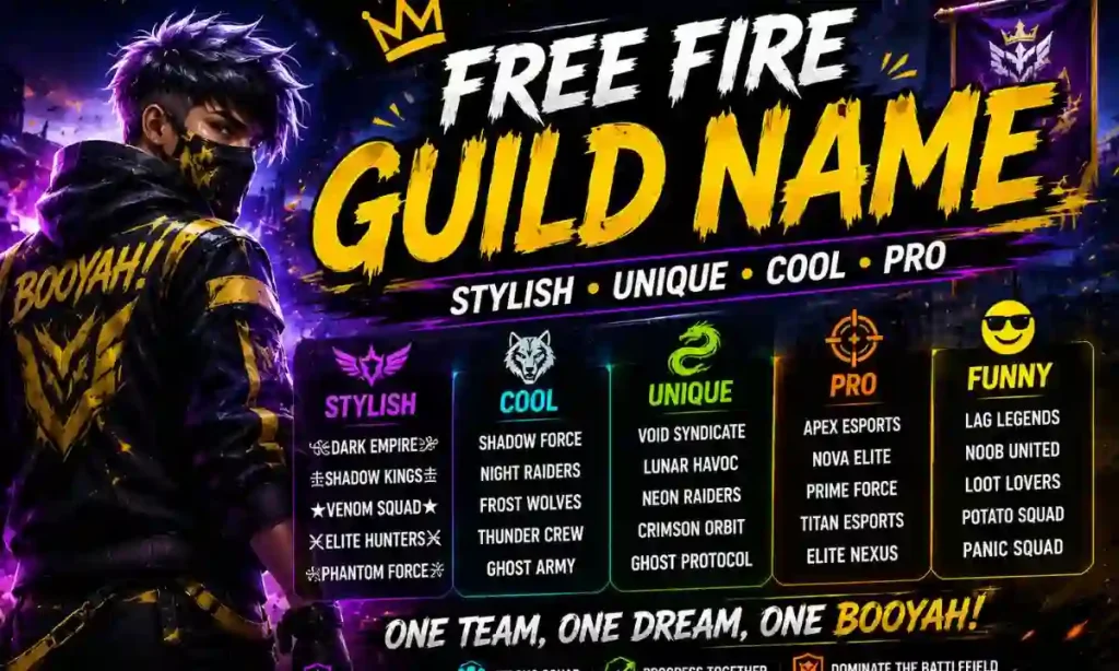Free Fire Guild Name